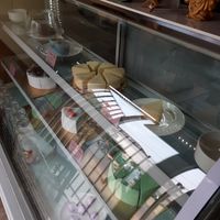 Display of baked goodies at dine & shop in Lalitpur