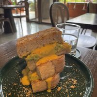 Avo and cheeze toastie  at Kynd Kulture in Bangkok
