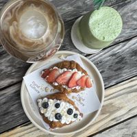 Croissant is ok - matcha cloud and Cocopresso great  at Kynd Kulture in Bangkok