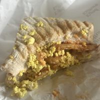 tofu sandwich + coffee combo on grab   at Kynd Kulture in Bangkok