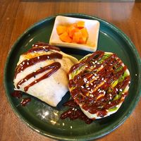 Tofu gochujang wrap at Kynd Kulture in Bangkok