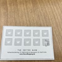Bonus card  at The Coffee Gang in Cologne