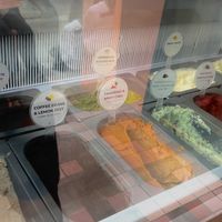 Homemade ice cream flavors  at Yayaz & Sol Cafe in Bangkok