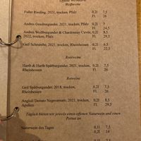 Drink menu august 2023  at Tonka in Frankfurt