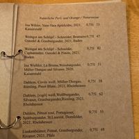 Drink menu august 2023  at Tonka in Frankfurt