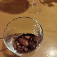 Gruß aus der Küche (Geräucherte Mandeln) at Tonka in Frankfurt