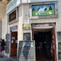 Outside  at Catapilcana Vegana in Santiago
