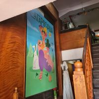 cute decor at Catapilcana Vegana in Santiago