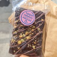 brownie at Catapilcana Vegana in Santiago