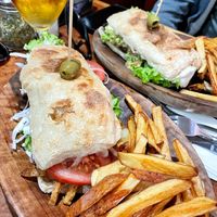 Very filling sandwiches!  at Catapilcana Vegana in Santiago