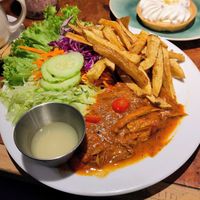 Mechada de yuba at Catapilcana Vegana in Santiago