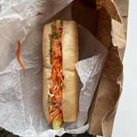 Here is my bahn mi hoagie   at Hello Vietnam in Philadelphia
