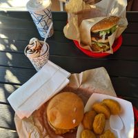 burgers, milkshake and ice cream! at Nice Burger in Mission Viejo