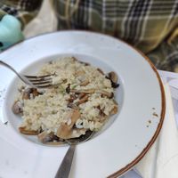 Mushroom risotto at Kappos Etsi in Aegina