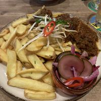 Patatje rendang  at Taboe Bar & Keuken in Zwolle