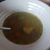 Red Lentil and Spinach Soup - a hit with our child at The Soup Stop in Hobart