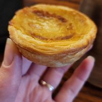 Vegan pastel de nata at Lisboa Pastelaria in Dublin