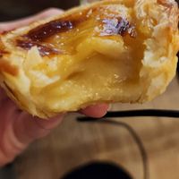 Vegan pastel de nata at Lisboa Pastelaria in Dublin