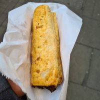 Vegan sausage roll at Lisboa Pastelaria in Dublin