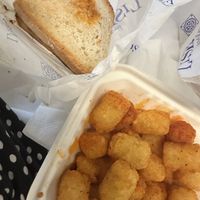 Vegan sandwich with red humous, roasted carrots and peppers. So fresh and delicious. Bread good too. Piri Piri not too hot!  at Lisboa Pastelaria in Dublin