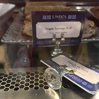 Vegan sausage roll  at Lisboa Pastelaria in Dublin