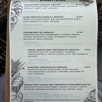 Menü  at Fräulein Miramunkel in Leipzig