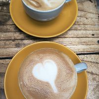 Capuchino with oat milk at Lokal Cafe Bali  in Kuta