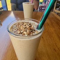 Breakfast smoothie (vegan).  at Desideri Cucina in Corn Islands