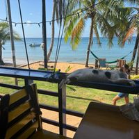Ocean view with shade or beach hammock seating. at Desideri Cucina in Corn Islands