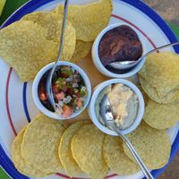 Chips and dips at Desideri Cucina in Corn Islands