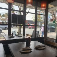 Inside the restaurant   at Vegan Shoku in Vancouver