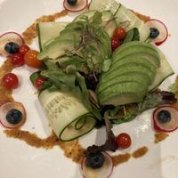 Avocado salad  at Vegan Shoku in Vancouver
