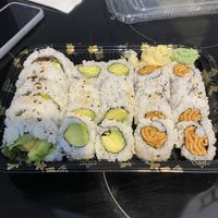 Veggie roll, avocado roll, inari roll  at Vegan Shoku in Vancouver