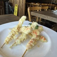 Vegan tempura “prawn"  at Vegan Shoku in Vancouver