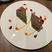 Chocolate hazelnut cake  at Vegan Shoku in Vancouver