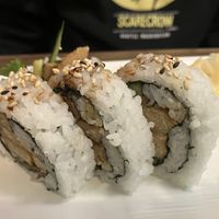 Chicken teriyaki roll  at Vegan Shoku in Vancouver