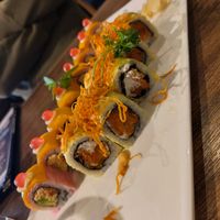 Shoku and paradise roll at Vegan Shoku in Vancouver