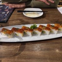 Salmon Oshi at Vegan Shoku in Vancouver