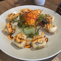 Crunch roll  at Vegan Shoku in Vancouver