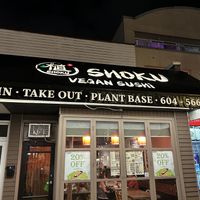 Storefront - it’s in a nice neighborhood   at Vegan Shoku in Vancouver