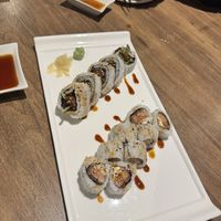 Vegan pork rolls  at Vegan Shoku in Vancouver