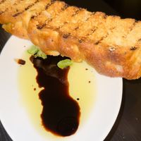 Seasoned Bread with oil and balsamic (devoured in seconds😆)  at Positano - JW Marriott Marquis Hotel in Dubai