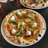 Vegan Ortolana with vegan ricotta   at Olga Gatti Ristorante Pizzeria in Almada