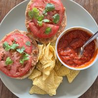 Mexican bagel (no cheese )  at Bagelmama in Krakow