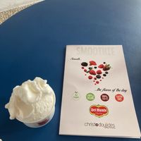 Lemon sorbet  at Gelo Blu in Rhodes