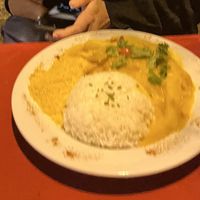 Vegan moqueca with cassava and farofa   at Central Do Brasil in Bordeaux