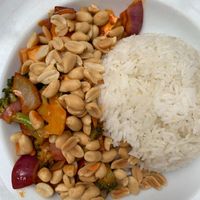 Donburi without the egg & peanuts added   at Wok to Walk in Sao Miguel