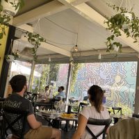 Interior with AC - everyone relaxed  at ArtBurger in Pisa