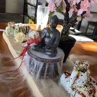 The most beautiful sushi preparation I’ve seen   at Kazumi in Boblingen