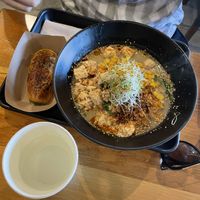 Truffle ramen + miso avocado  at REDWHITE BONELESS RAMEN - Studio City in Studio City